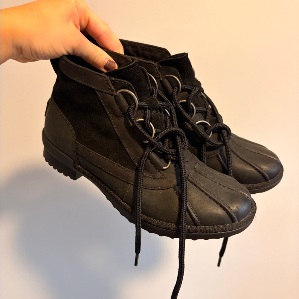 UGG Heather Lace Up Booties Women’s‎ 6 Winer Boots